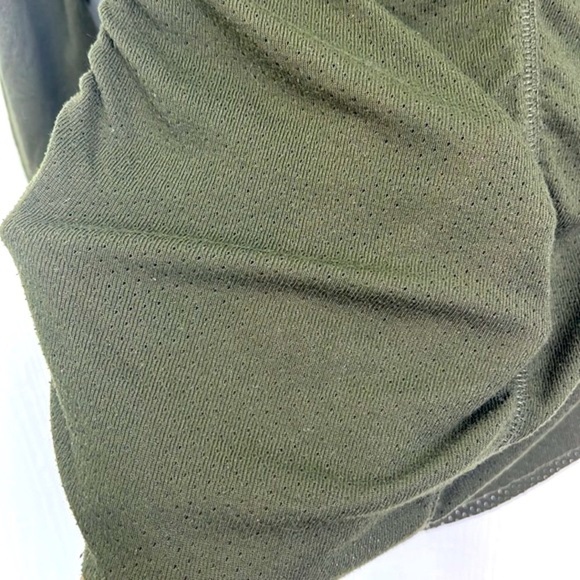 Free People - FP Movement Apollo Urban Army Green Perforated Hoodie Size Small - Picture 13 of 13